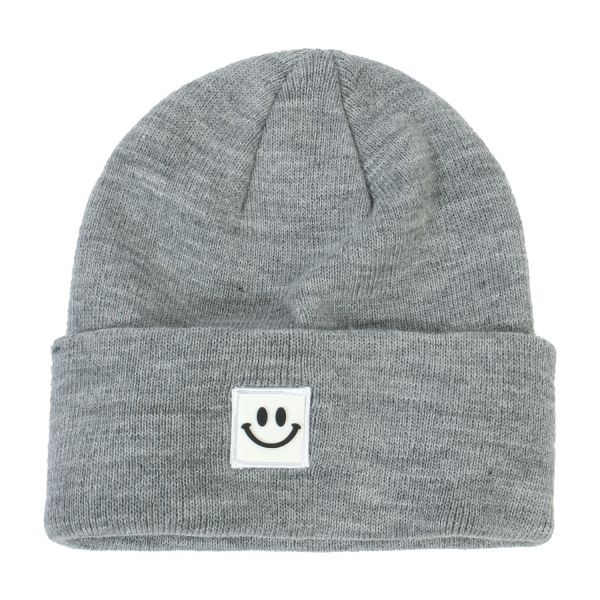 Adult smiley face flat needle hat/smiley face hat