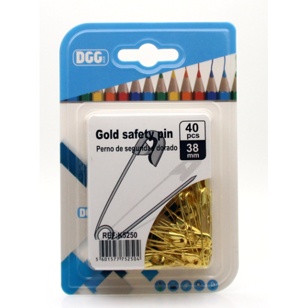 24 Cards X 40PCS Gold Pins 22MM,Metal【Packaging without Words】_201126473_hd