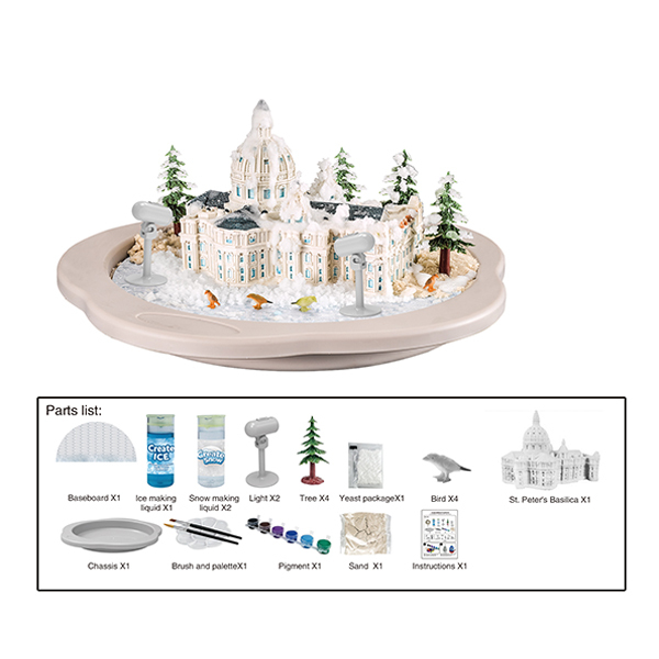 Science experiment scene snowmaking set