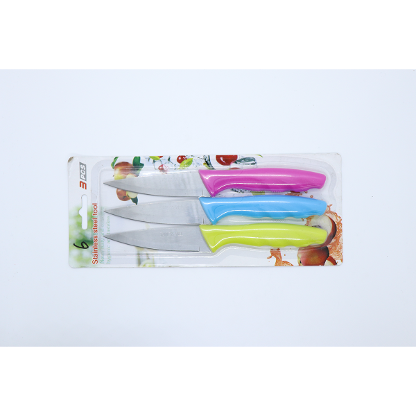 3PC (Random Mixed Color) Fruit Knife Set