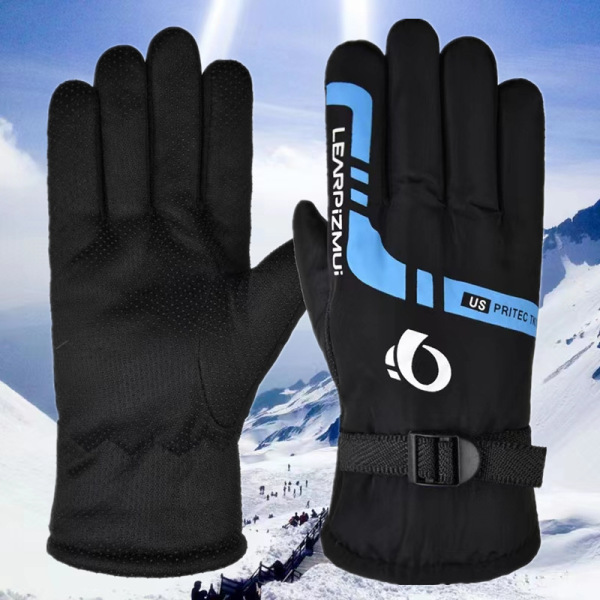 Winter skiing velvet warm gloves