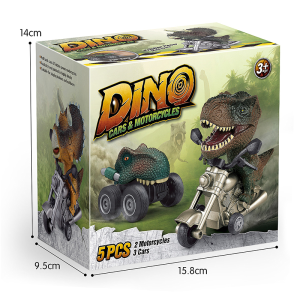 5pcs Dinosaur Car