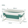 Children's Folding Bath Tub,one colour only,Plastic【Packaging without Words】_P02687890_2_m