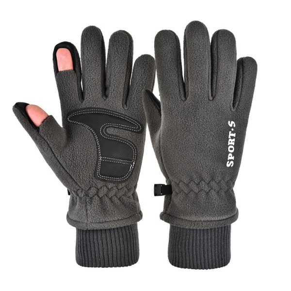 Бархатные наружные теплые сенсорные перчатки Мужчины Средний код 100% полиэфирное волокно
