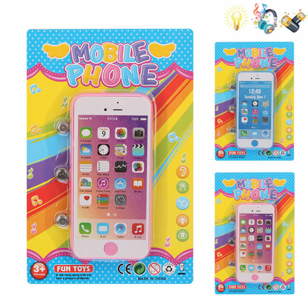 mobile phones Botton-press Realistic Lights Music IC without language With battery Plastic【English Packaging】_200303673_hd