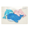 Wooden three-dimensional dolphin parent-child puzzle wood【English Packaging】_201188508