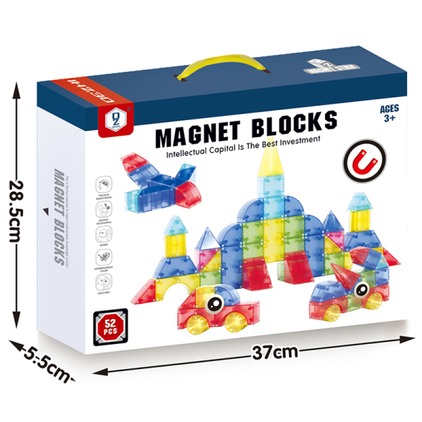 52 (pcs) Magnetic Geometry Magnetic Block Set