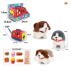 Plush walking dog+hand cage+McDonald's set meal in 3 colors,Electric,Sound,IC without language,Plastic【English Packaging】_201887437