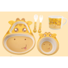 5pcs Happy Pig Tableware,Bamboo fiber【English Packaging】_P02080559_8_m