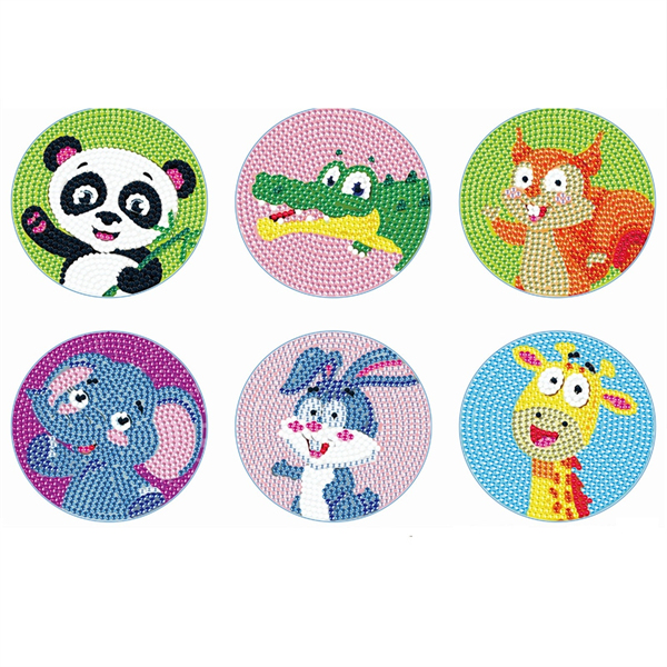 6PCS Diamond Painting Coasters,Multiple styles,Plastic【Packaging without Words】_201368190_hd