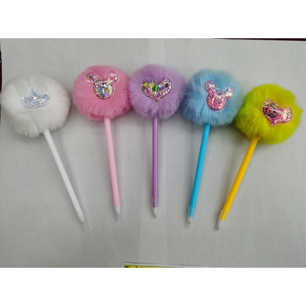 12PCS Plush ballpoint pen,Plastic【Packaging without Words】_200795039_hd