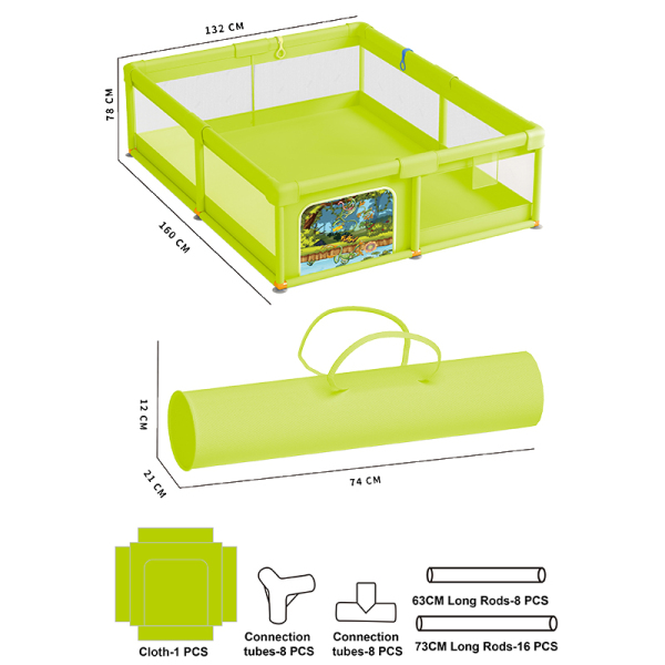 Frog version square fence