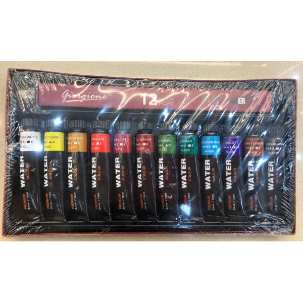 12 Colors 12ML Watercolor Paint,one colour only,propylene【English Packaging】_201558150_hd