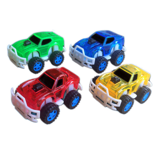 Transparent mini off-road vehicle/cartoon car/simulation car/cartoon pull-back car/painted pull-back car/toy car/gift/Q version/car/pull-back car/cute mini