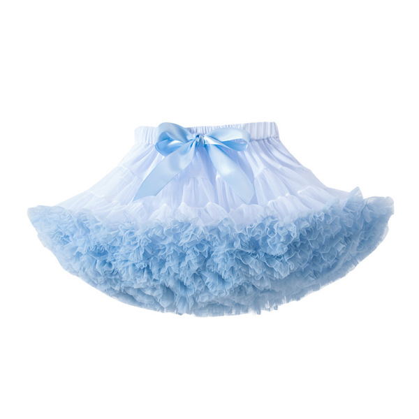 Bow Tie Puffy Multi-layer Mesh Half Skirt (60-140CM)