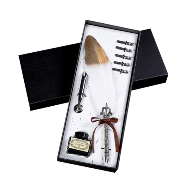 Platinum Backed Pen Holder Set