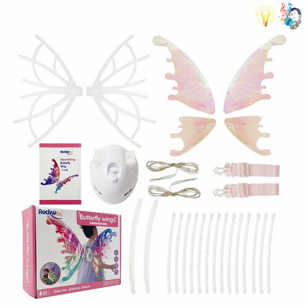 DIY Assembly Elf Electric Wings Set,Lights,Music,Plastic【English Packaging】_201652586_hd