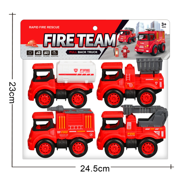 Fire trucks, 4 styles