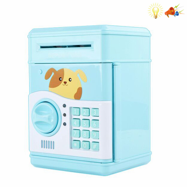 B/O Piggy bank Cute Version Lights Sound IC without language Can save money
 Plastic【English Packaging】_200342973_hd