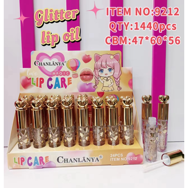 24PCS Lip Oil【12*1.5CM】),Common use,60,Boxed,Open window box,Mix color,Plastic【English Packaging】_201819081_hd