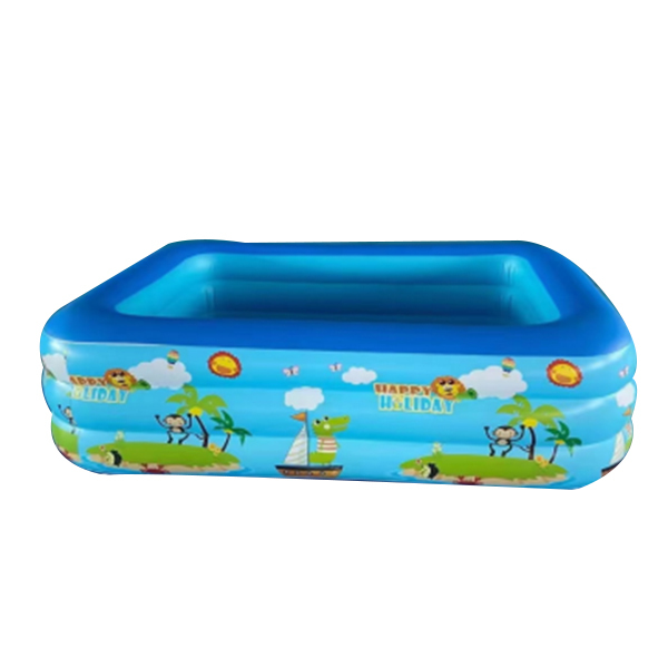 Three ring rectangular printed PVC water tank (flat bottom)