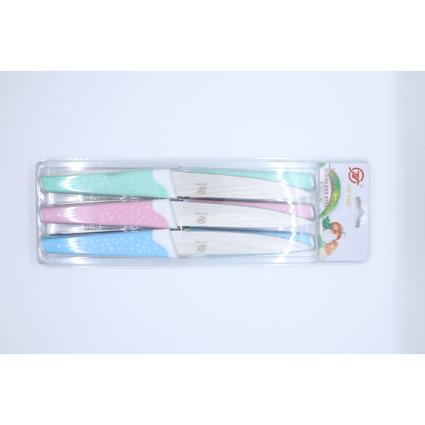 6PC Dot Handle Colorful (Random Mixed Color) Fruit Knife Set