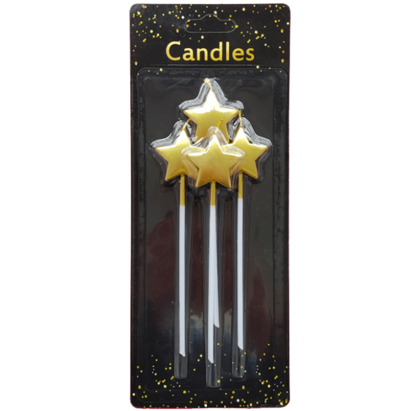 4pcs Large Five Star Candles