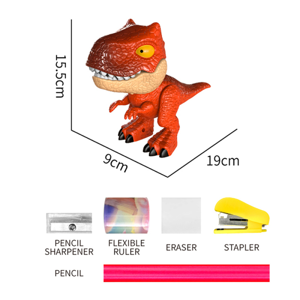 Канцелярские принадлежности для плотоядного быка и дракона (рулетка / степлер / карандаш / ластик / штрих)