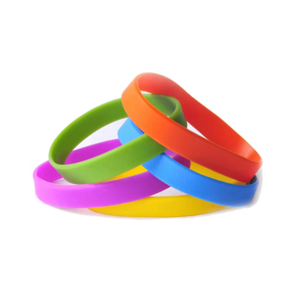 100pcs silicone bracelet mixed color