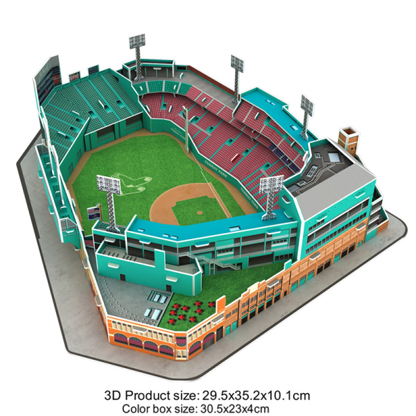 66 (шт) Пазл Бейсбольный стадион Фенвей,бумага【Упаковка на английском языке】_201725412_hd