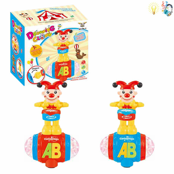 Clown Electric Lights Music IC without language Universal Plastic【English Packaging】_200206017_hd