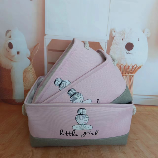 Children's cartoon fabric folding storage basket 【 30 * 20 * 18CM 】,one colour only,Textile【Packaging without Words】_201897778_hd