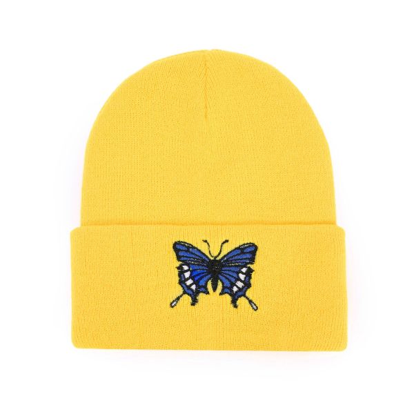 Butterfly decoration/winter hat Unisex 56-58CM 100% acrylic 【English Packaging】_201447358_hd