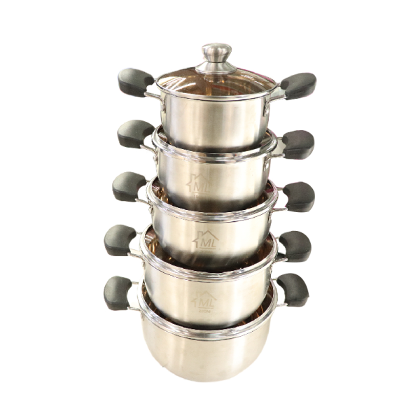 Stainless Steel Stock Pot Set of 5