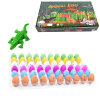 60PCS Small Rainbows Swell Easter Crocodile Eggs 6 Colors,Plastic【English Packaging】_201607509