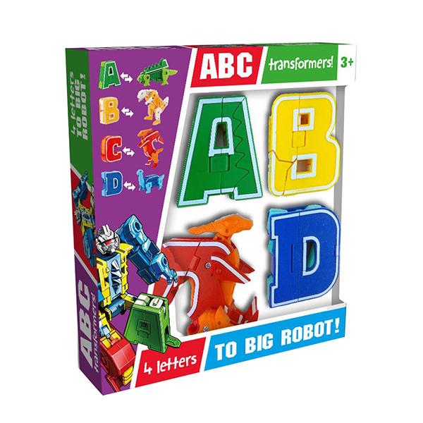 Робот с алфавитом ABCD Меняет форму пластик【Упаковка на английском языке】_200614315_hd