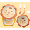 5pcs Happy Pig Tableware,Bamboo fiber【English Packaging】_P02080559_4_m