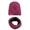 Plush hat+scarf Men 54-60CM 100% acrylic 【English Packaging】_P02604877_3_m