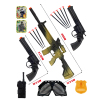 Gun with pistol, walkie talkie, badge, goggles, handcuffs, humanoid target, compass,Soft bullet,Submachine gun,Solid color,Plastic【English Packaging】_P02998303_6_m