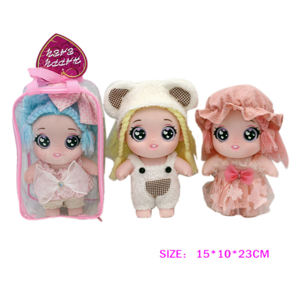 3 Styles of All Vinyl Cotton Dolls