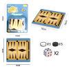 Western Backgammon Puzzle Desktop Game Chess,Table game,One in One,Plastic【English Packaging】_201908931