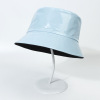 Bright leather colored fisherman hat/leather solid colored hat Unisex 56-58CM Panama 100%PU 【English Packaging】_201448260