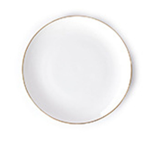 12 inch gold-plated bone china shallow plate,one colour only,Ceramics【Packaging without Words】_201951657_hd