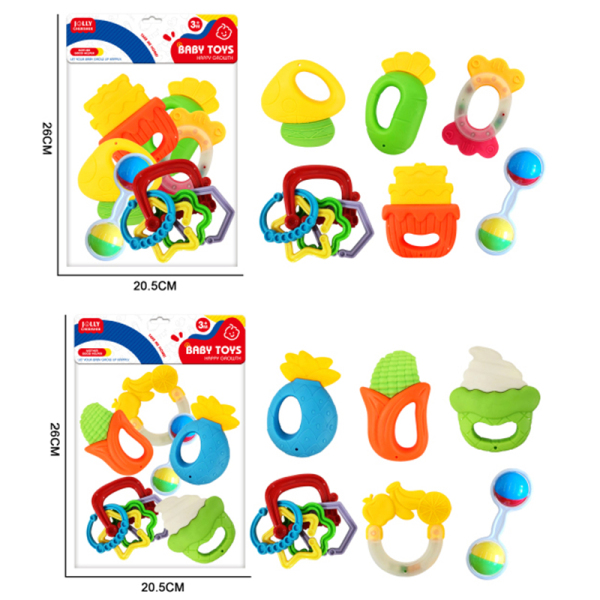 2 styles and 6 (pcs) baby ringing gum set,Plastic【English Packaging】_201852651_hd