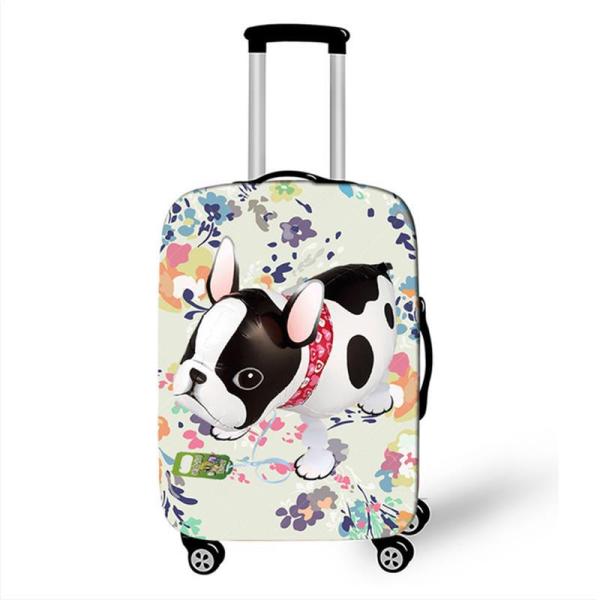 Cute puppy multi-color printing suitcase protection bag mixed colors mixed colors [no text packaging]