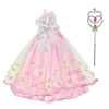 Barbie Big Skirt Wand,doll clothes,11.5 inches,Plush【English Packaging】_201508060