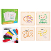 Wooden early education rope embroidery game (transportation),wood【English Packaging】_P03038120_2_m