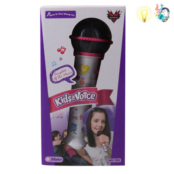 microphone Realistic Lights Projection Music IC without language Plastic【English Packaging】_200038343_hd