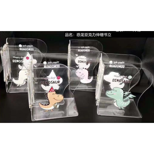 888-252 Shrinkable Acrylic Book Stand,Mix color,Metal【Packaging without Words】_201774890_hd