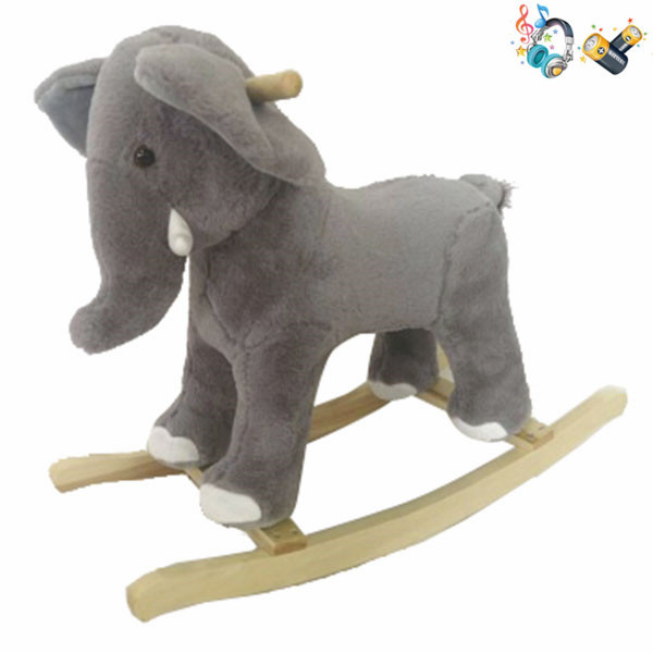 Electric wooden rocking horse